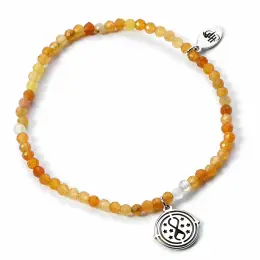 Time turner armband geel - 925 zilver
