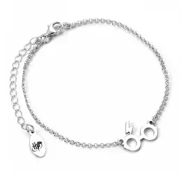 Zilveren Harry Potter bril armband - 925 zilver