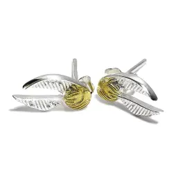 Golden Snitch oorknopjes - 925 zilver