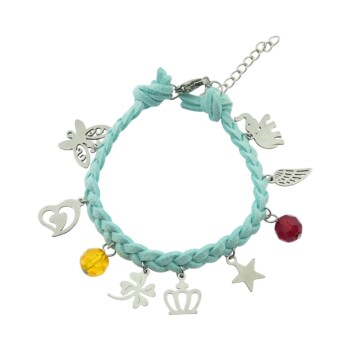 Suède vlechtarmband samenstellen