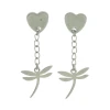 Oorbel met ketting en bedel
