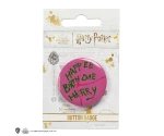 Happee Birthdae taart button