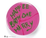 Happee Birthdae taart button