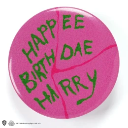 Happee Birthdae taart button