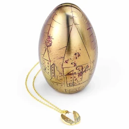 Gouden ei ketting in tinnen ei