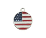 Ronde bedel Amerikaanse vlag