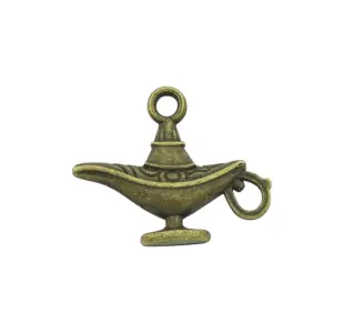 Antieke olielamp bedel