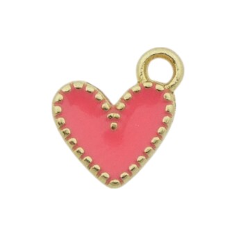 Hartje bedel met stikseldetail