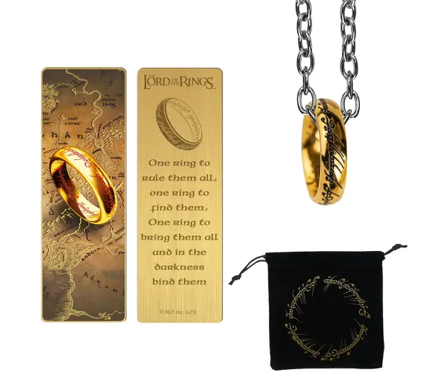 One Ring ketting en boekenlegger set